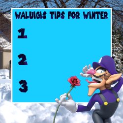 Waluigi's Tips For Winter Meme Template