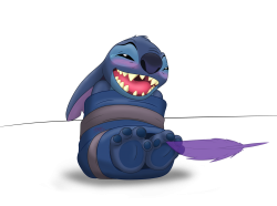 Stitch Tickled Meme Template