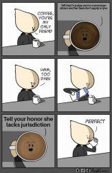 Coffee lawyer Meme Template