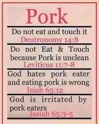 Pork is a sin Meme Template