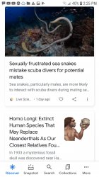 Sea Snake Neanderthal News Duo Meme Template