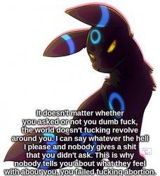 Umbreon idc you didn't ask Meme Template