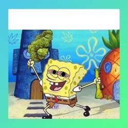Spongebob stoner Meme Template