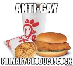 Chick-Fil-A homophobia Meme Template