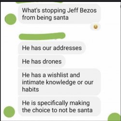 Jeff Bezos santa Meme Template
