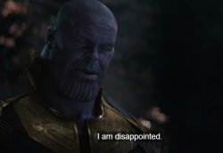 I am disappointed Thanos Meme Template