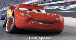 I am speed Meme Template