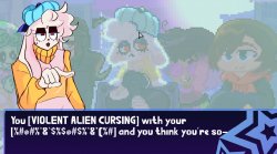 violent alien cursing Meme Template