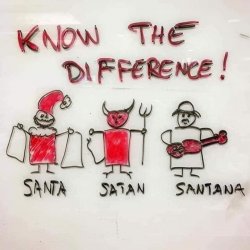 Know the difference Santa Satan Santana Meme Template