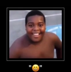 Kid smiling emoji Meme Template