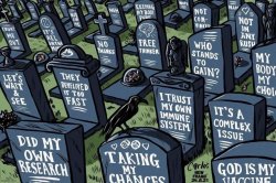 antivax excuses headstones gravestones Meme Template