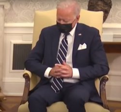 Biden Falls Asleep on TV Meme Template