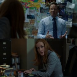 Mulder and Scully in a nutshell Meme Template