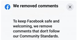 Facebook - We removed comments Meme Template