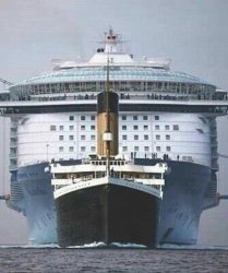 Titanic vs modern cruise ship Meme Template