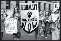women’s right liberation parade Fifth Avenue, New York Aug 1971 Meme Template