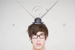 Man with 2 antenna Meme Template