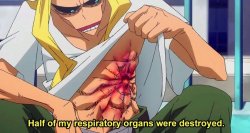 Half of my respitory organs were destroyed Meme Template