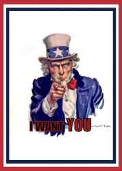 Uncle Sam: I Want You (Revised) Meme Template