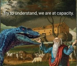 Noah’s Ark dino Meme Template