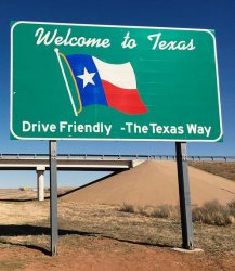 Welcome To Texas sign Meme Template