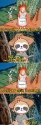 Sloth forest Meme Template