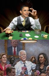 Presidential Poker Meme Template