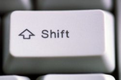 White Shift Key Meme Template