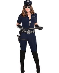 Sexy Police Woman costume - female cop Meme Template