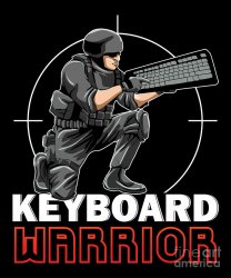 Keyboard Warrior Meme Template