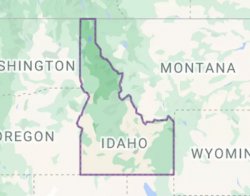 Idaho Montana border looks like Joe Biden silhouette Meme Template