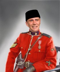 A Mountie with an Indonesian Hat Meme Template