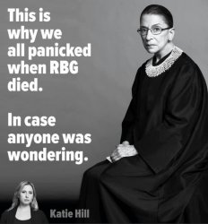 Panic after RBG died Meme Template