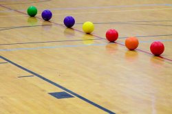 Rainbow Dodgeballs. Meme Template