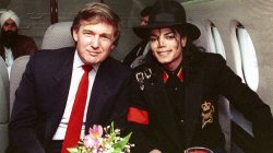 Donald Trump Michael Jackson Flying Epstein Meme Template