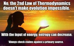 Energy can decrease entropy Meme Template