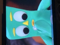 gumby holding a pearl Meme Template