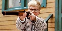 Ralphie from Christmas Story with gun Meme Template