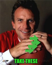 Joe Montana Upvote rings Meme Template