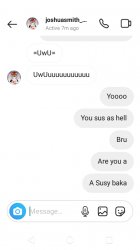 Bro you a Susy baka ? Meme Template