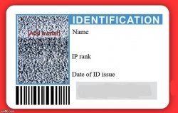 DMV ID Card Meme Template