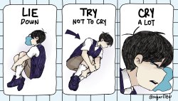 lie down try not to cry Meme Template