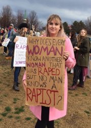 No man knows a rapist Meme Template