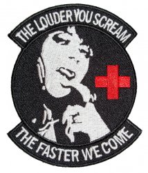 Sexy Nurse Patch - the louder you scream, the faster we come Meme Template