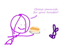 Cheese Sammich for your trouble? Meme Template