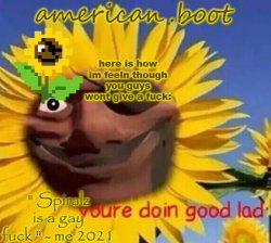 american's boot demoflower temp Meme Template