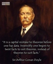 Sir Arthur Conan Doyle quote Meme Template