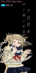 The only toga simp temp Meme Template