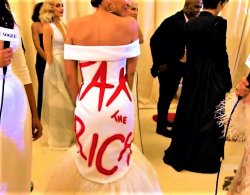 AOC tax the rich dress Meme Template