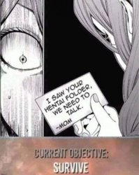 Current Objective: Survive Meme Template